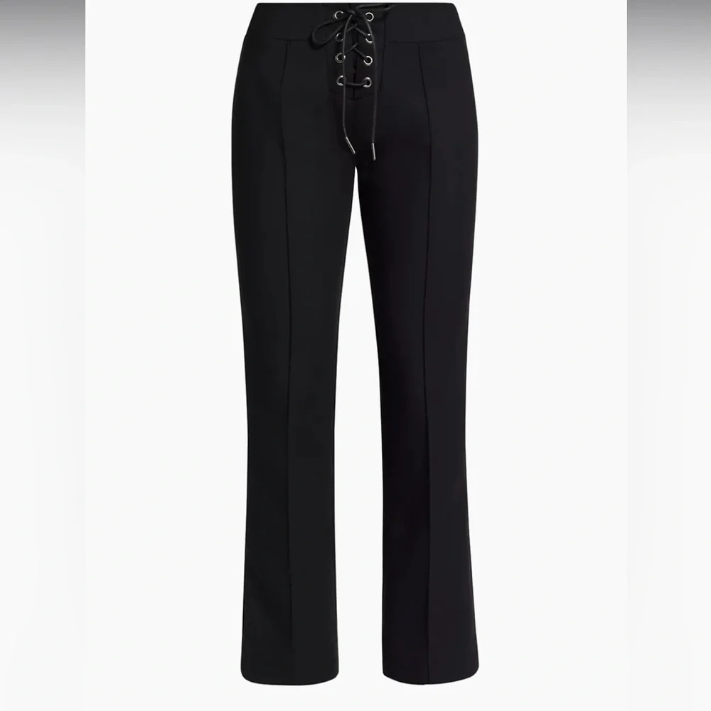 NWT $398.00 Frame lace up Black trouser Pants size 2 - Picture 7 of 13